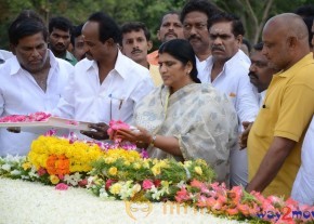 Nandamuri Family at NTR Ghat 