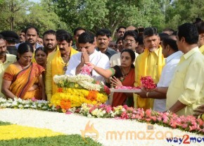 Nandamuri Family at NTR Ghat  photo 108