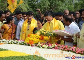 Nandamuri Family at NTR Ghat  photo 120