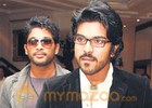 Allu Arjun Meets Charan on Rachcha Sets