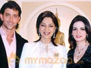 Hrithik and Sussanne with Simi on STAR World