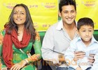 Mahesh, Namrata Leaves for Singapore 