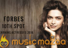 Deepika Padukone at the 10th spot in Forbes top earning actresses 2016