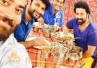 Pawan's lunch selfie with Brothers