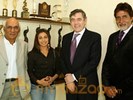 UK Chancellor Gordon Brown visits Yashraj Studios