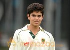 Arjun Tendulkar bowls at Lord's